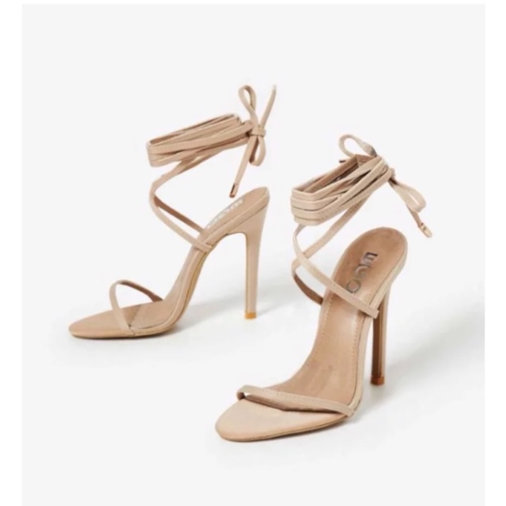 Sexy Single Strap Lace Up Heels